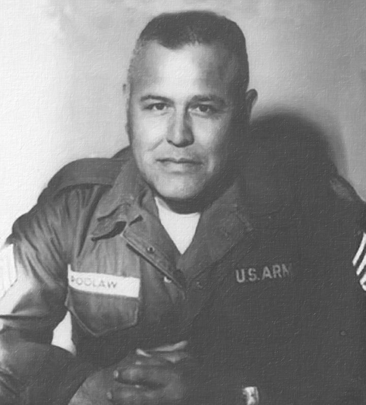 Pascal C. Poolaw during the Korean War image. Click for full size.