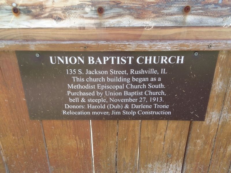 Union Baptist Church Marker image. Click for full size.