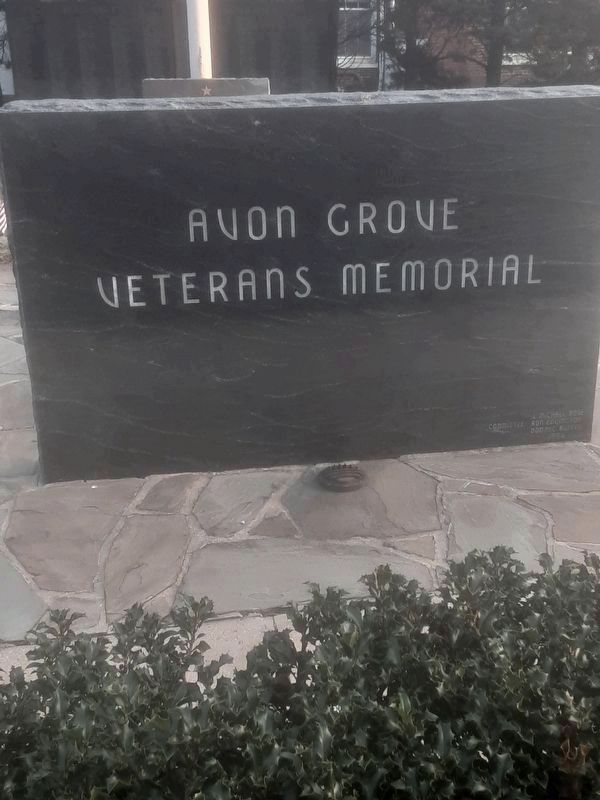 Avon Grove Veterans Memorial image. Click for full size.
