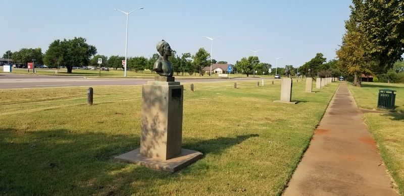 The view of the Tishomingo Marker in the park image. Click for full size.