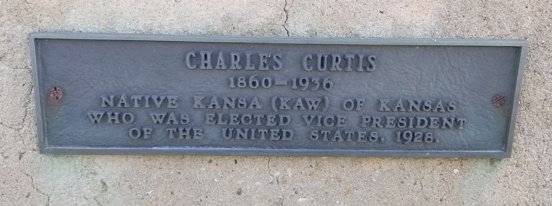 Charles Curtis Marker image. Click for full size.
