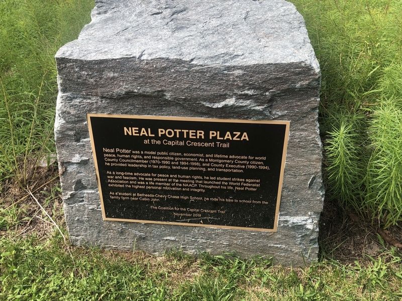 Neal Potter Plaza Marker image. Click for full size.