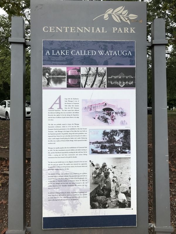 A Lake Called Watauga Marker image. Click for full size.
