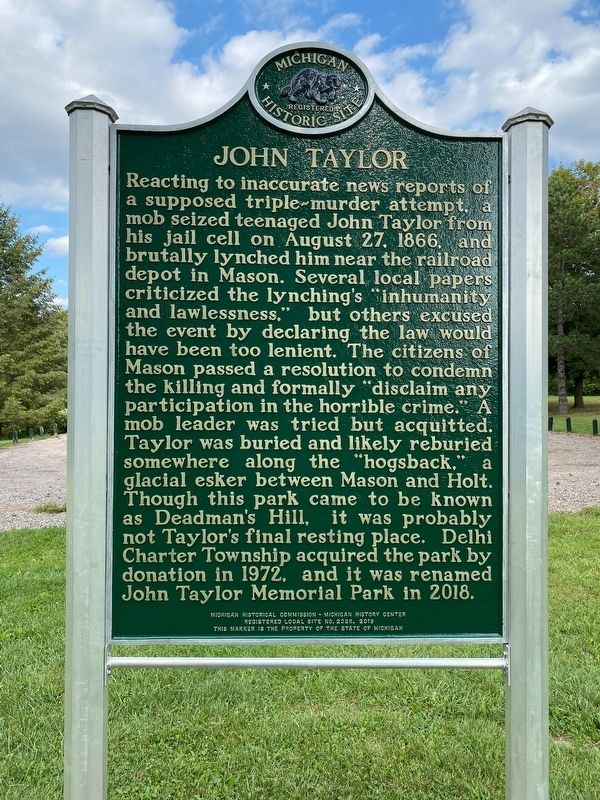 John Taylor Marker image. Click for full size.