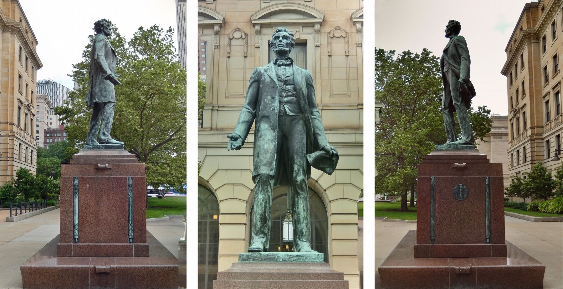 Abraham Lincoln Statue (<i>by Max Kalish</i>) image. Click for full size.