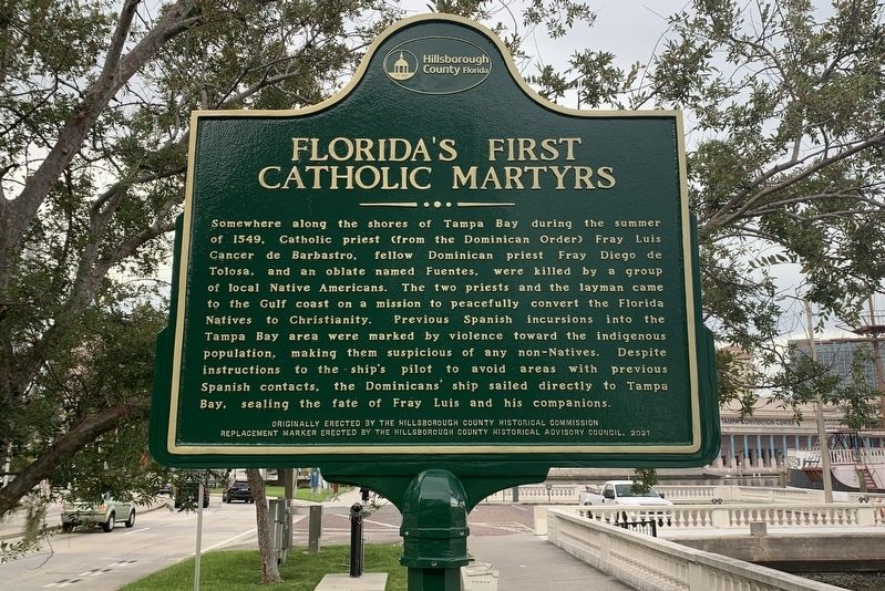 Florida's First Catholic Martyrs Marker image. Click for full size.