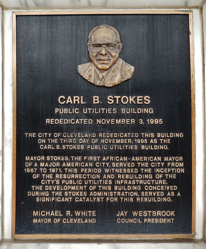 Carl B. Stokes Marker image. Click for full size.