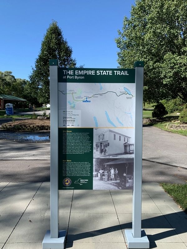 The Empire State Trail at Port Byron Marker image. Click for full size.
