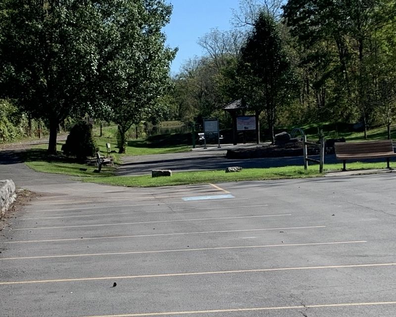 View of Marker at the Port Byron Trailhead image. Click for full size.
