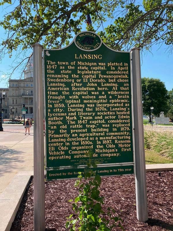 Lansing Marker Side image. Click for full size.
