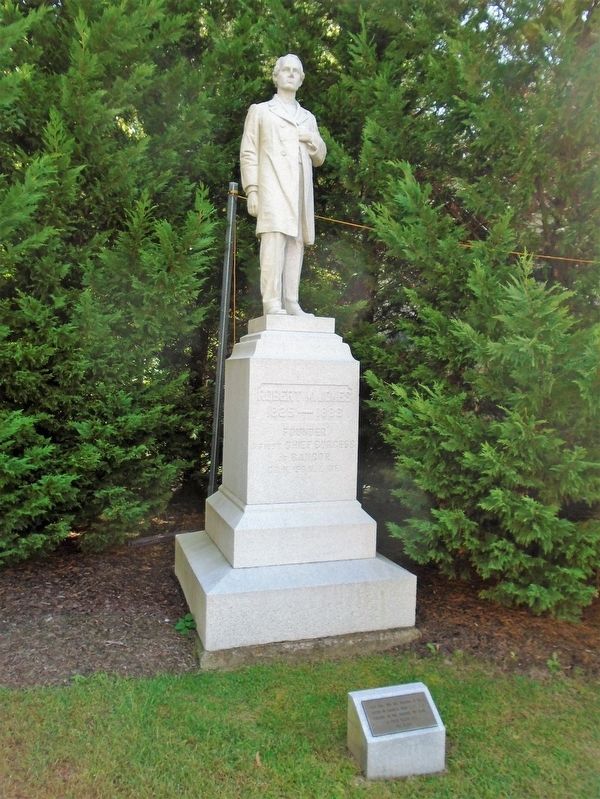 Robert M. Jones Monument and Marker image. Click for full size.