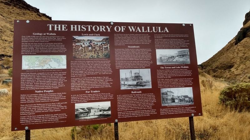 The History of Wallula Marker image. Click for full size.
