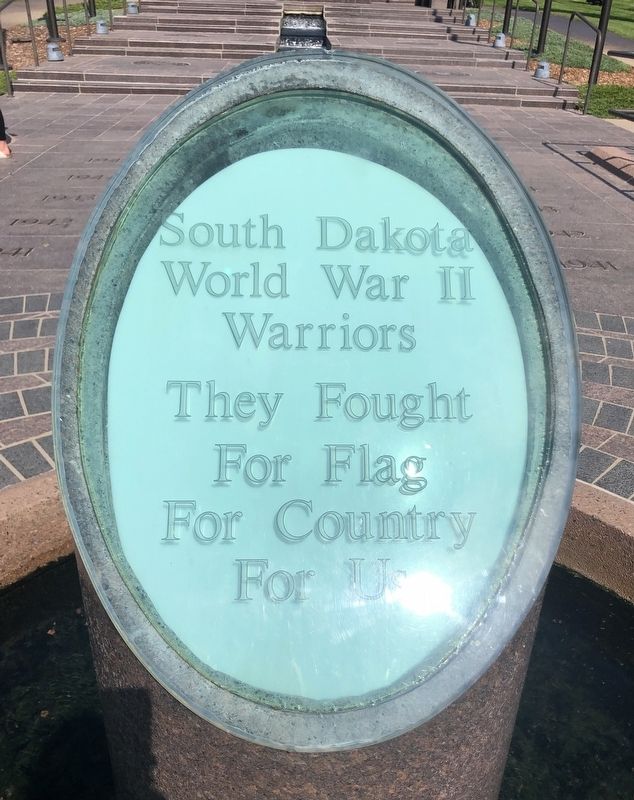 South Dakota World War II Veterans Memorial image. Click for full size.