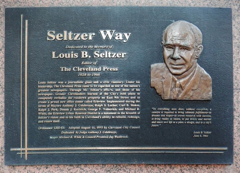 Seltzer Way Marker image. Click for full size.