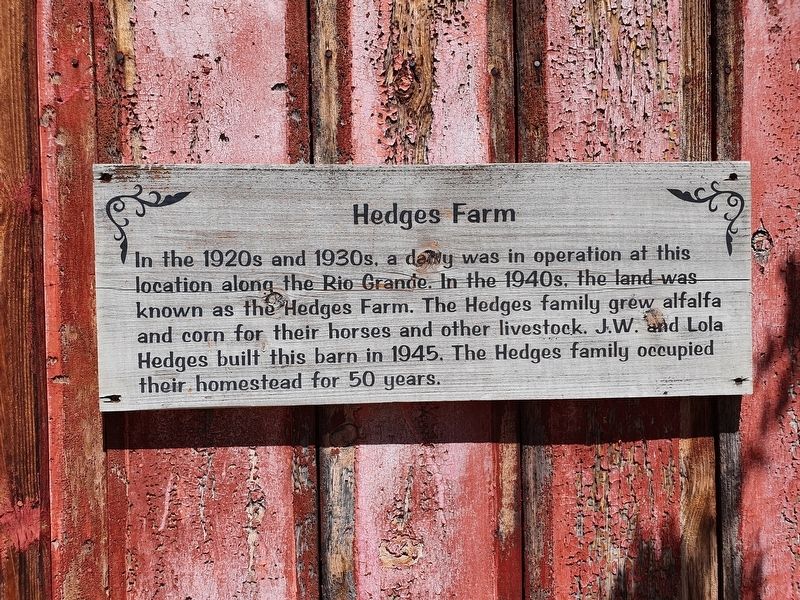 Hedges Farm Marker image. Click for full size.