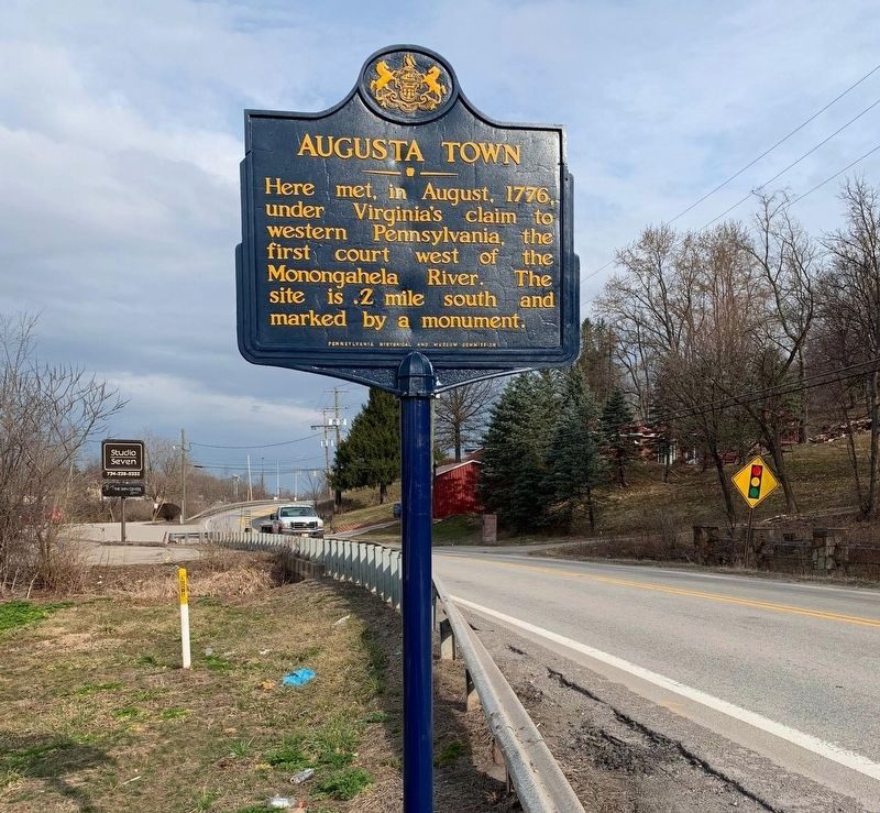 Augusta Town Marker image. Click for full size.