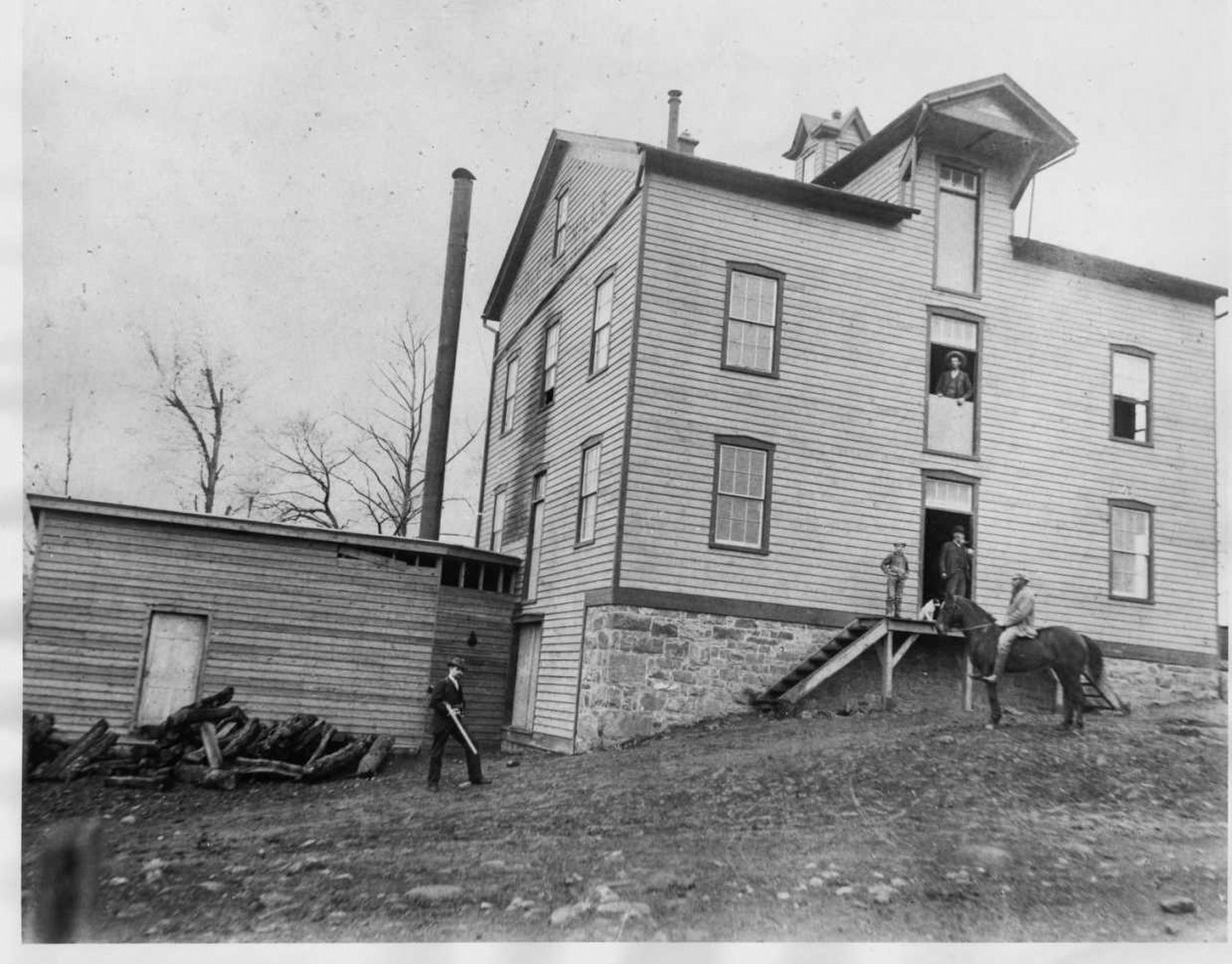 Sudley Springs Mill, 1880's image. Click for full size.