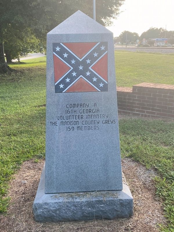 Madison County Confederates Marker. Click for full size. Madison County Confederates Marker image. Click for full size.