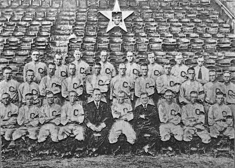 Marker detail: 1920 World Series Champions image. Click for full size.