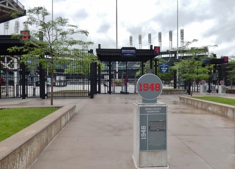 1948 World Series Champions Marker image. Click for full size.