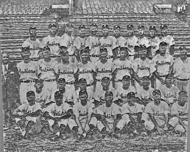 Marker detail: 1954 American League Champions image. Click for full size.