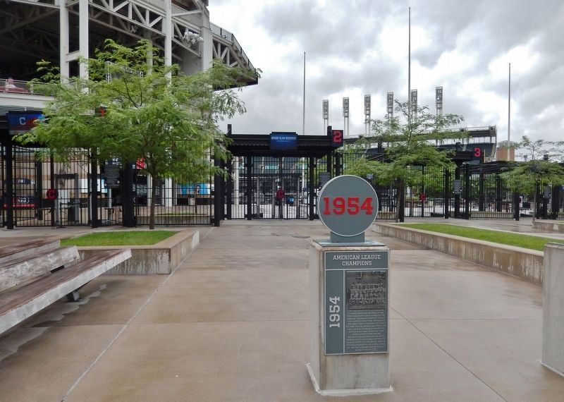 1954 American League Champions Marker. Click for full size. 1954 American League Champions Marker image. Click for full size.