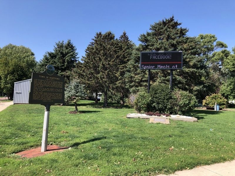 Town of Hartford Marker. Click for full size. Town of Hartford Marker image. Click for full size.