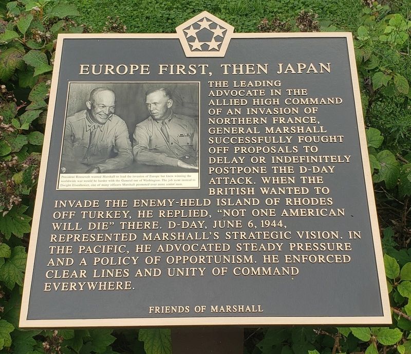 Europe First, Then Japan Marker image. Click for full size.