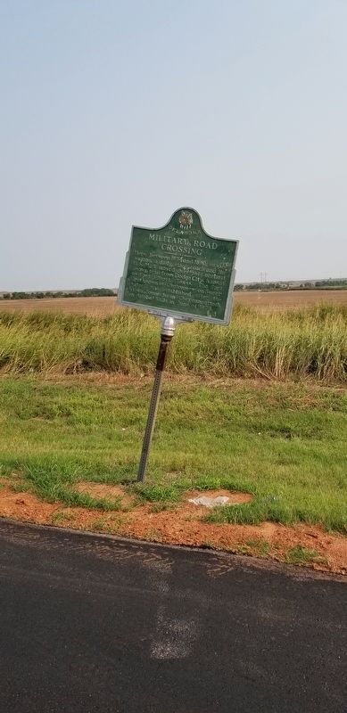 Military Road Crossing Marker image. Click for full size.