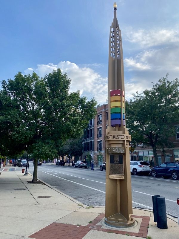 Alvin Ailey Marker - wide view image. Click for full size.