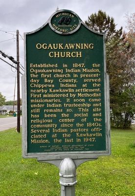 Ogaukawning Church Marker image. Click for full size.