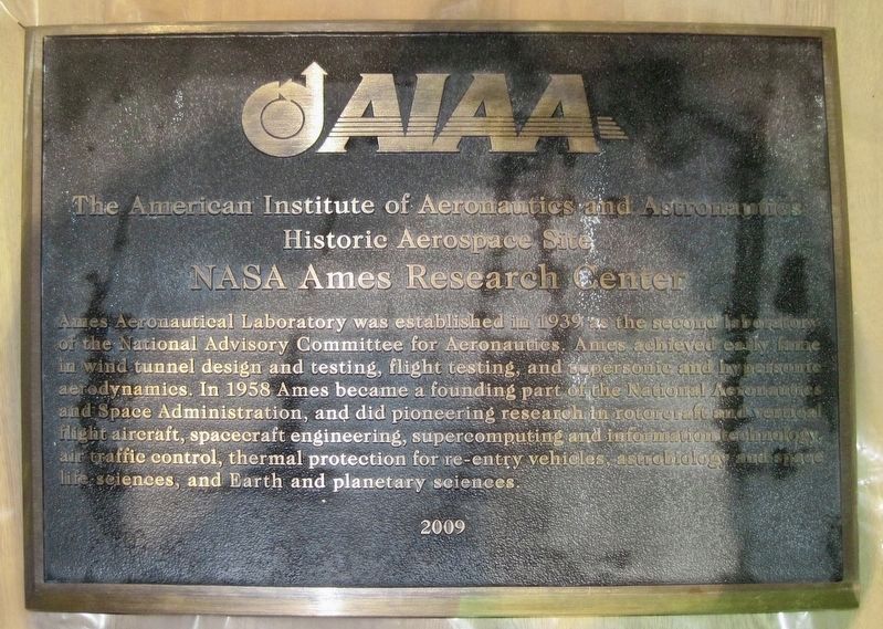 NASA Ames Research Center Marker image. Click for full size.