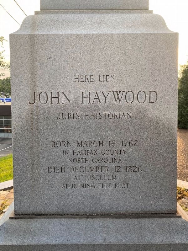 John Haywood Marker image. Click for full size.