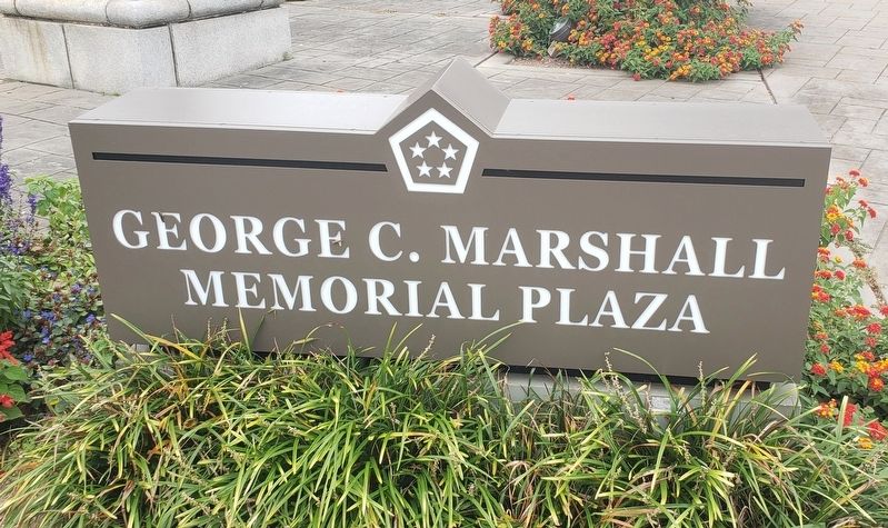 Sign At The Memorial Plaza image. Click for full size.