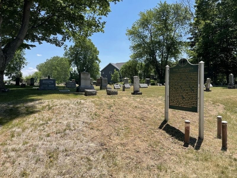 New Groningen Cemetery and Historical Marker image. Click for full size.