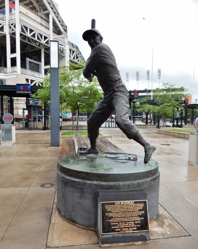 Lou Boudreau Marker & Statue. Click for full size. Lou Boudreau Marker & Statue image. Click for full size.