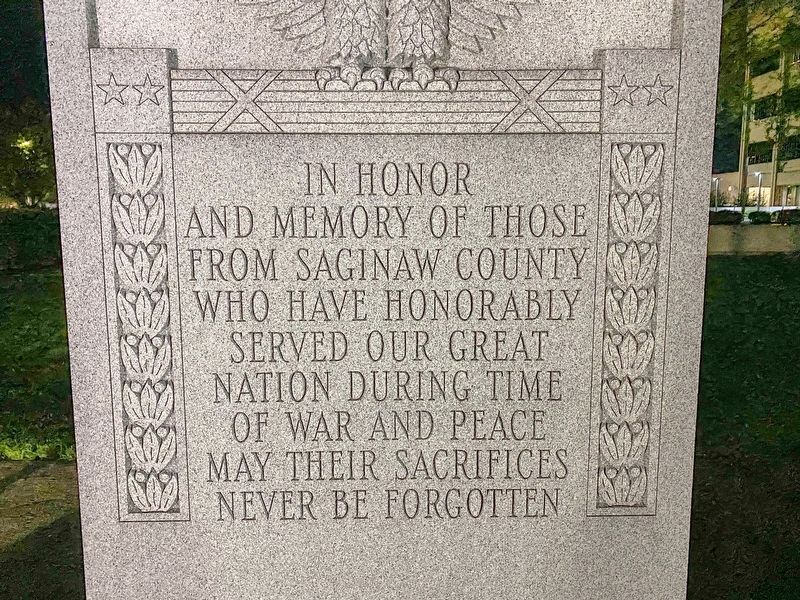 Saginaw County Veterans Memorial image. Click for full size.