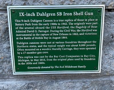 IX-inch Dahlgren SB Iron Shell Gun Marker image. Click for full size.