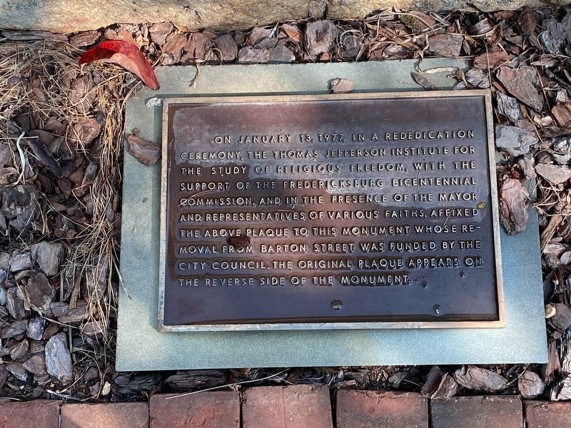 Religious Liberty Marker image. Click for full size.