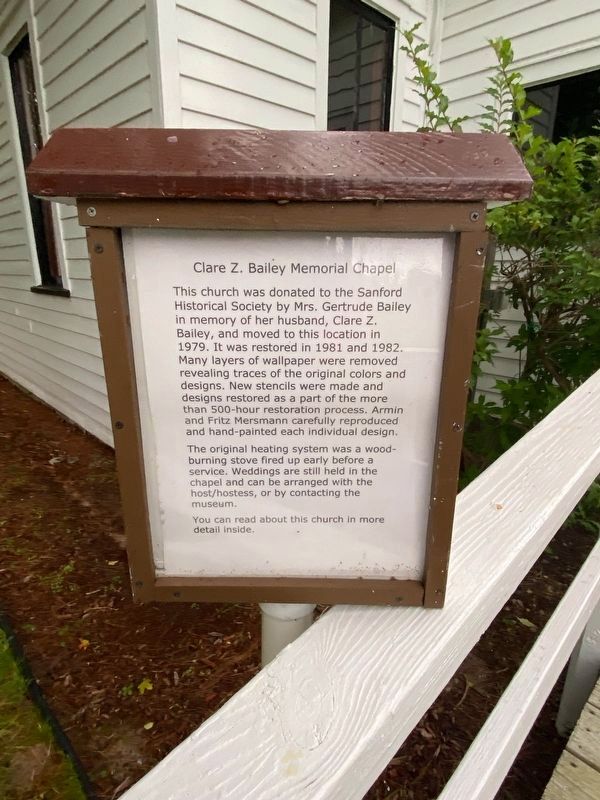 Clare Bailey Chapel Marker (updated) image. Click for full size.