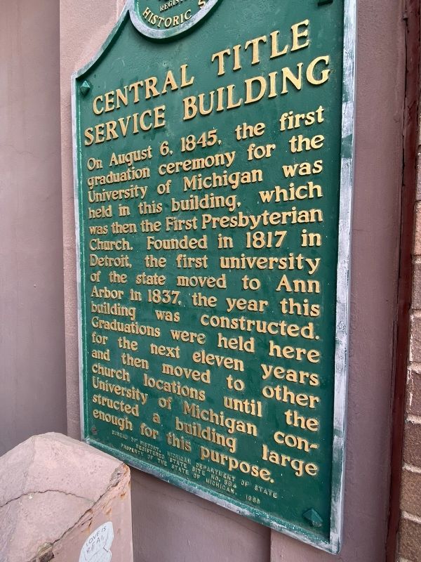Central Title Service Building Marker. Click for full size. Central Title Service Building Marker image. Click for full size.