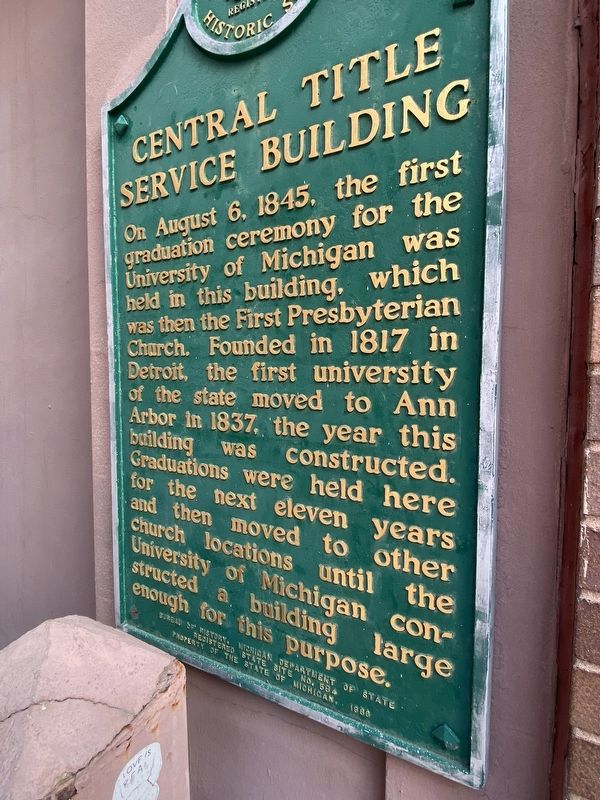 Central Title Service Building Marker image. Click for full size.