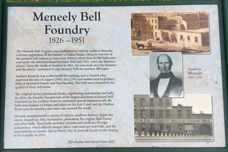 Meneely Bell Foundry Marker image. Click for full size.