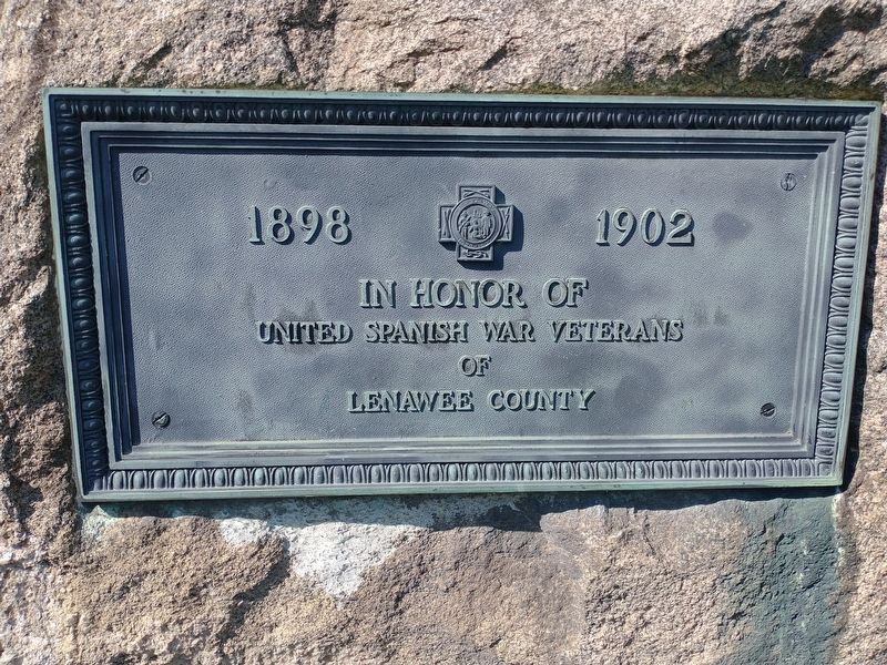 Lenawee County Spanish War Memorial image. Click for full size.