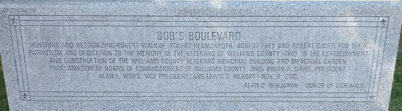 Bob's Boulevard Marker image. Click for full size.