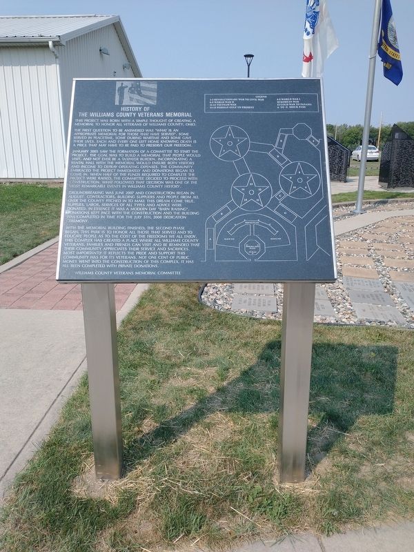 History Of The Williams County Veterans Memorial image. Click for full size.