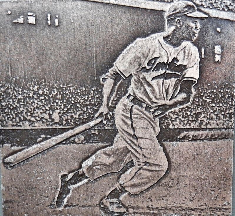Marker detail: Larry Doby image. Click for full size.