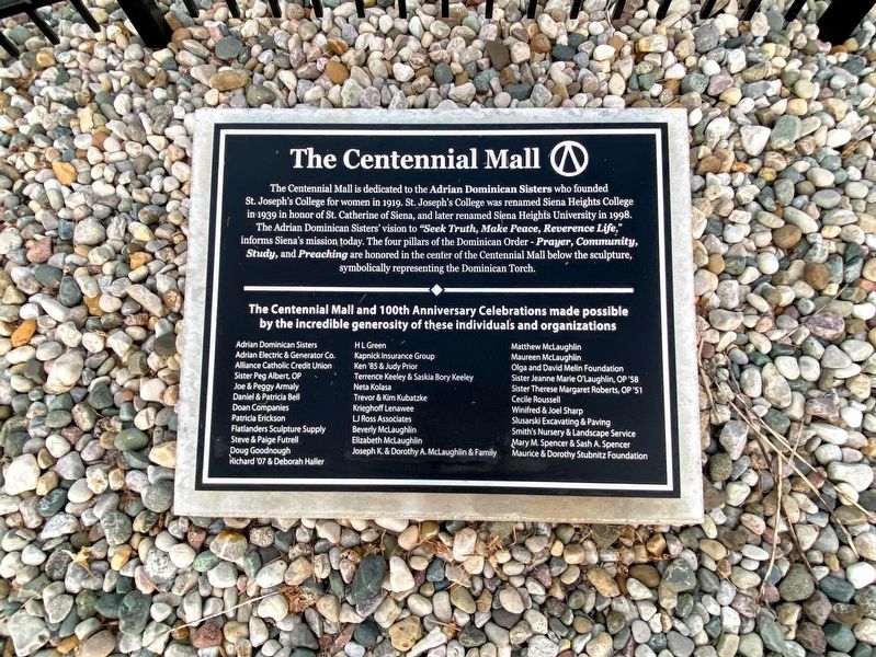 The Centennial Mall Marker image. Click for full size.
