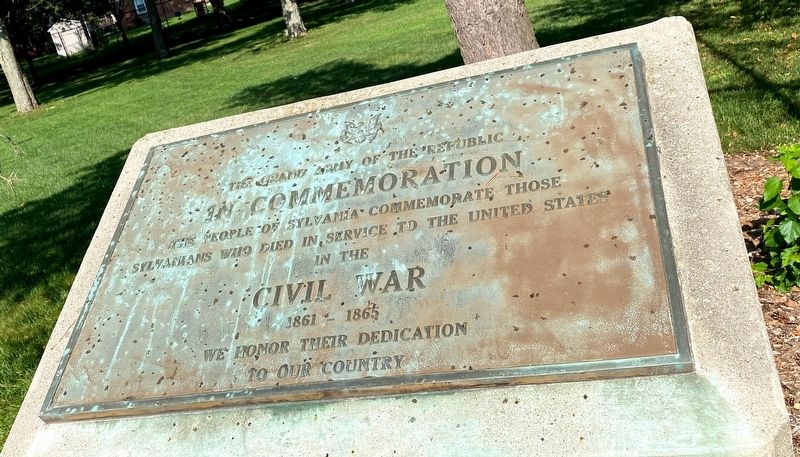Sylvania Civil War Memorial image. Click for full size.