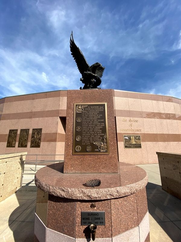 Michigan Memorial Veterans Dedication Marker image. Click for full size.